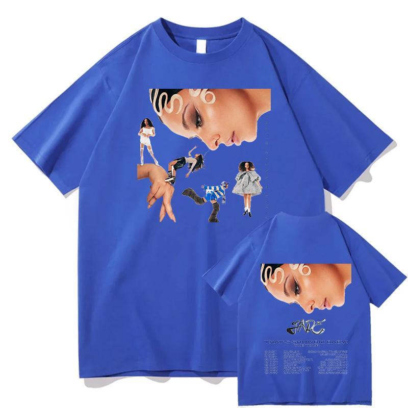 Harajuku JADE THAT S SHOWBIZ BABY Koszulki Bawełniane Koszulki Hip Hop dla Mężczyzn Plaża Y2K Retro Nadruk Unisex Topy Streetwear