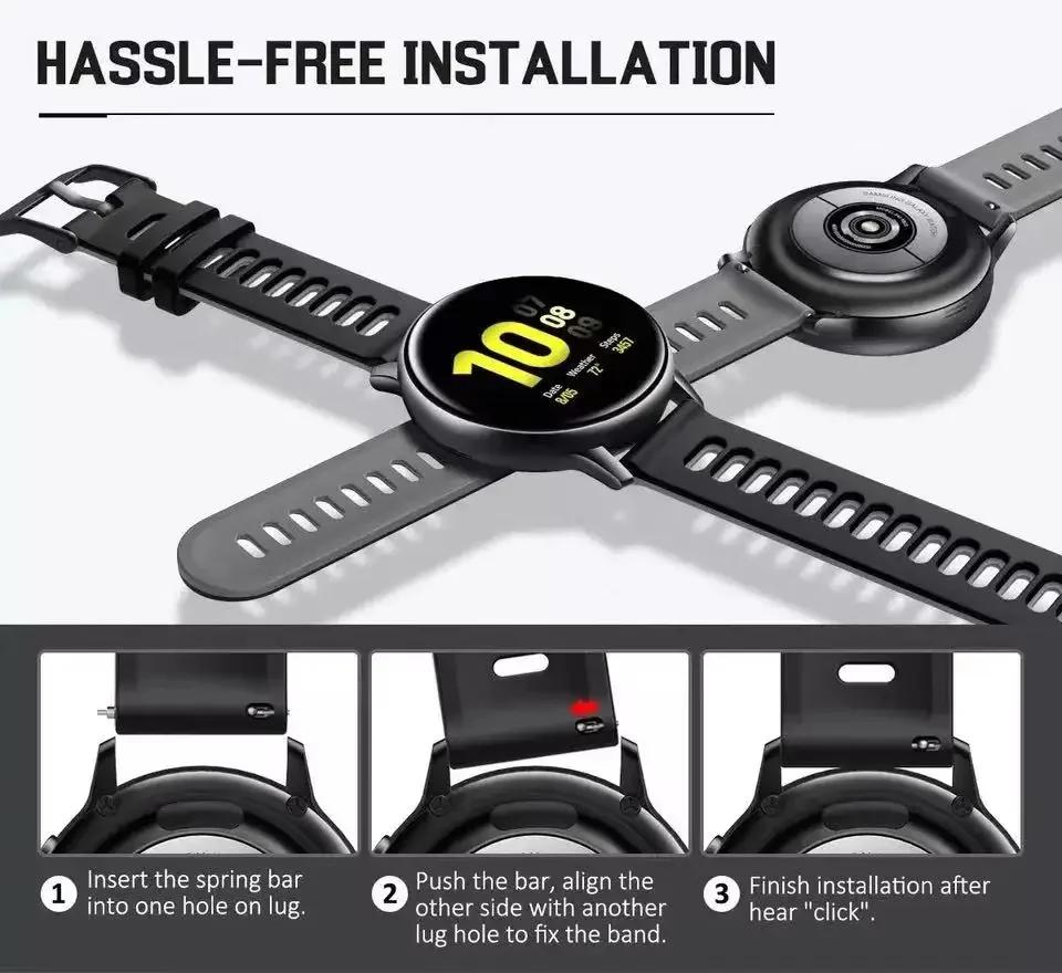 20mm 22mm Two-color Silicone Strap For Garmin Forerunner 265 165 55 965 955 255 570 970 Bracelet Wristband Garmin Venu 4/3 Belt