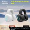 Écouteurs Bluetooth Sans Fil Mono Oreille Conduction Osseuse Clip Oreille Annulation de Bruit Appel HD Sport Jeux Musique