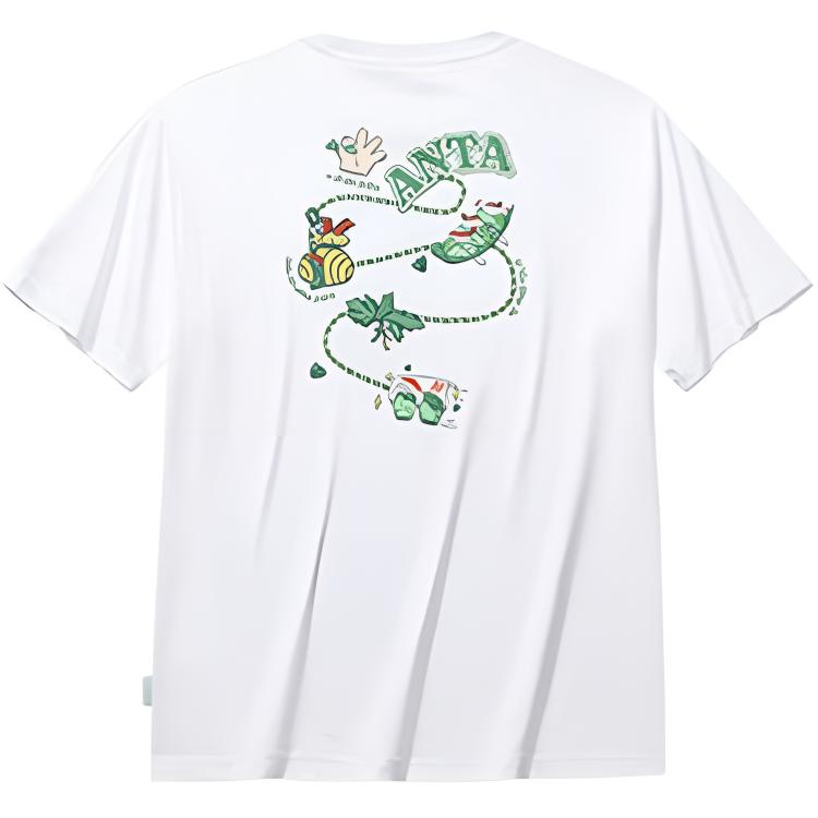 Anta Life Collection T Shirt Unisex Snowflake White 172538114-1