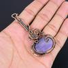 Purpurite Jewelry, 999 Copper Wire Wrapped Pendant Handmade Gemstone Jewelry, Gifts For Wife Brand New Pendant
