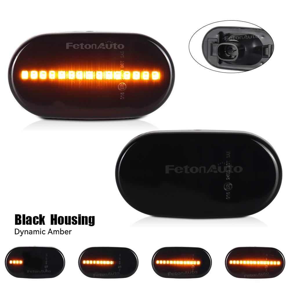 2PCS Dynamic Side Marker Turn Signal Indicator Repeater Light for Suzuki Jimny JB64W JB74 JB23 Chevrolet Cruze HR52S