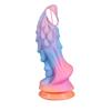 New Luminous Dildos Colourful Glowing Huge Penis G-spot Anal Butt Plug Shaped Dragon Monster Dildo with Suction Cup Women Toys