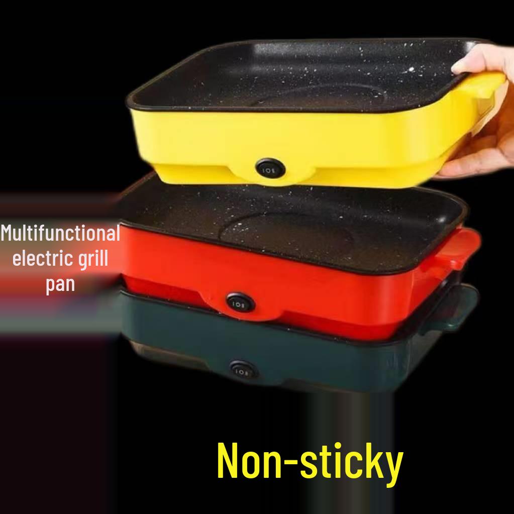 Pentola Elettrica Multifunzione per Grigliata: Shabu-Shabu, Frittura, Arrosto e Barbecue Coreano a Basso Fumo