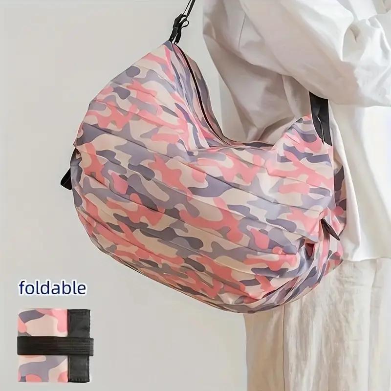 1PCS Foldable Retractable Supermarket Shopping Storage Bag Environmentally Friendly and Reusable Pouch Ultra-compact Portable