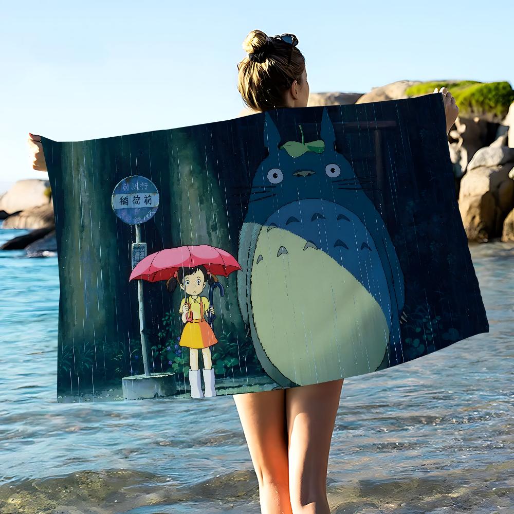 Anime Kawaii T-Totoros Beach Towel For Kids Personalized Bath Towel Pool Towel Vacation Gift Picnic Towel Party Gift