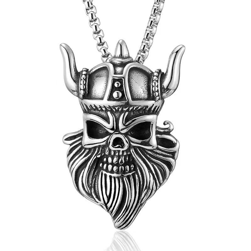 Men's Necklace Personality Retro Trend Hip Hop Rock Street Punk Style Viking Necklace
