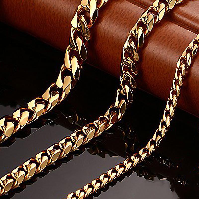 Classic Versatile Stainless Steel Cuban Link Chain Necklace For Men Women Basic Punk Curb Link Chain Neck Jewelry Accessories