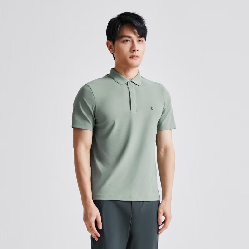 DIKONI Men s Waffle Texture Short Sleeve Polo Shirt L (50)