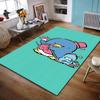 Penguins with Hats and Pink Accessories Non-slip rug suitable for living room and bedroom sofas