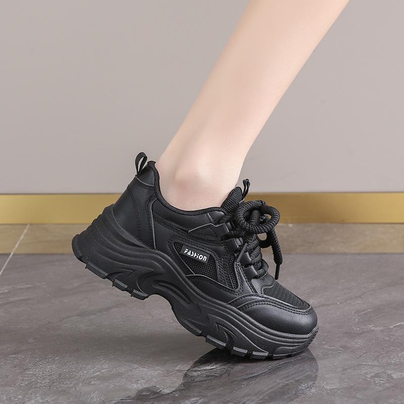 

Stepping on shit sports shoes women s shoes mesh new models show feet small size 34 soft sole thick sole dad shoes little white shoes 42