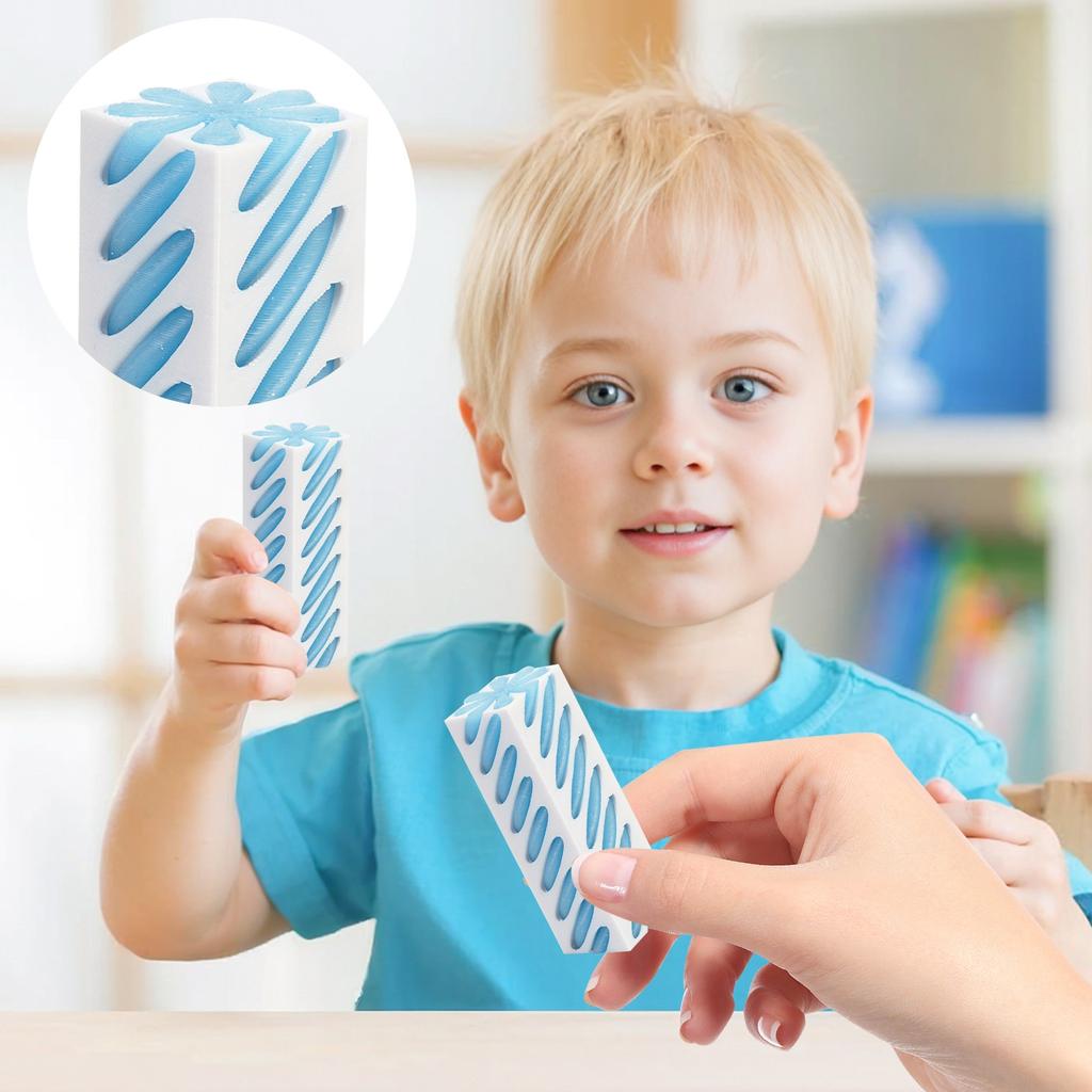 3D Printed Square Column Rotating Push-push Ornaments Educational Toys