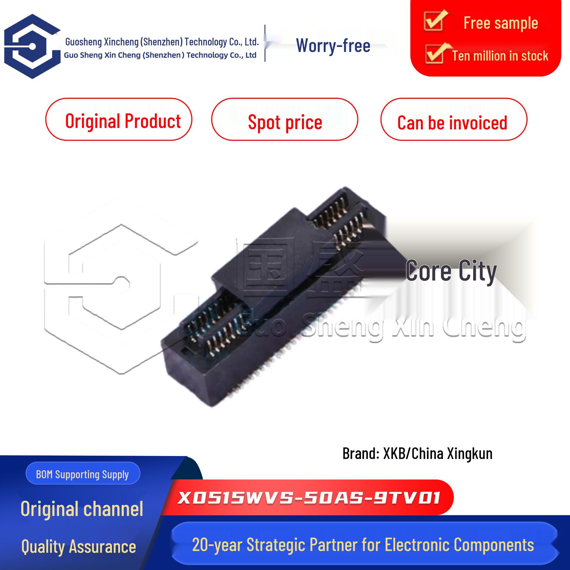 

Genuine X0515WVS-50AS-9TV01 0.5mm 50P Male Board-to-Board & Backplane Connector