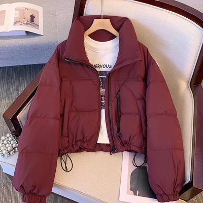 Ms. Cotton-padded Jacket Short Stand Collar Korean Version of Loose Casual Cotton-padded Jacket Korean Version of Short Winter New Style.