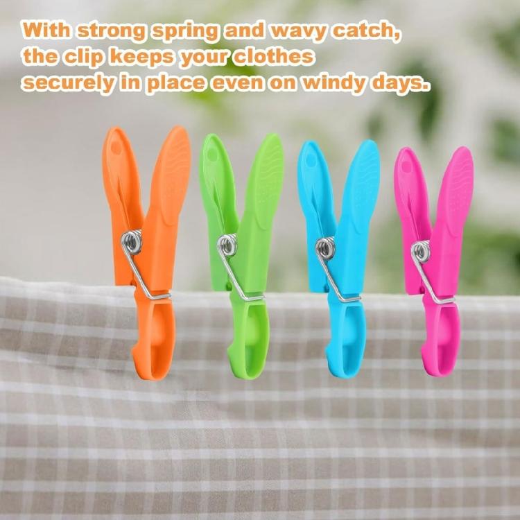 Pack of 72 Plastic Clothes Pegs Securely Clip Garments for Easy Organization