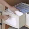 Japanese Style Cotton Linen Folding Storage Box With Window Drawer Clothes Toys Accessories Organizing