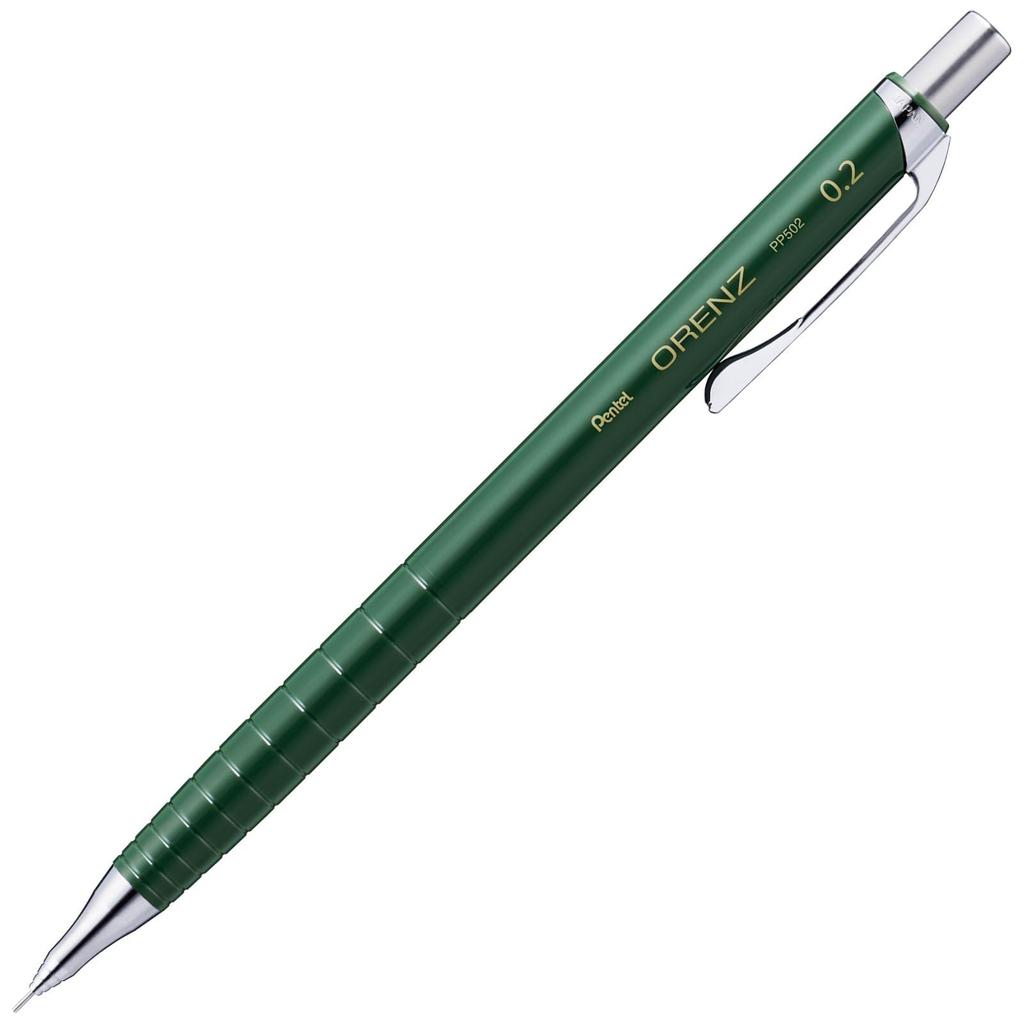Pentel Mechanical Pencil Orens ORENZ 0.2mm Dark Green Axis XPP502-RD