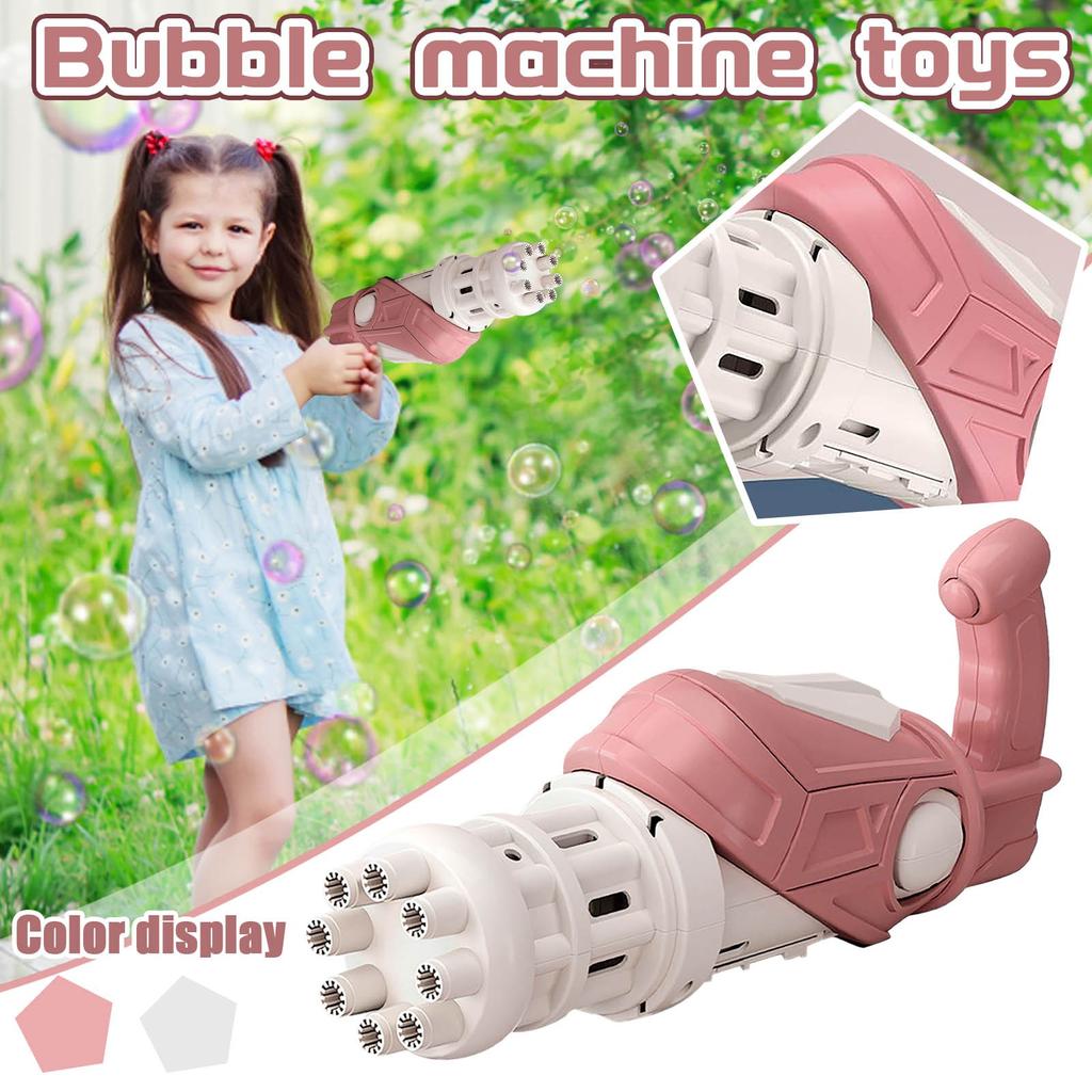 Space  Machine Child Blowing  Holding Eight-Hole Bubble Toy