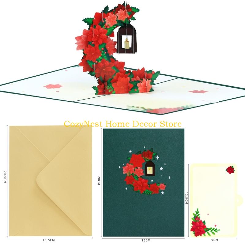 92MF Stereoscopic Burst Up Christmas Card With Moon Energy efficient Component For Home Dress And Holiday Celebration China Mainland