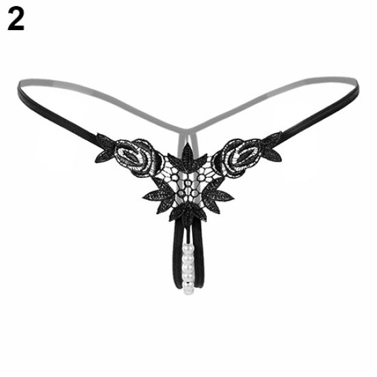 Frauen Sexy Tangas Strap G-string V-string Höschen Spitze Blume Unterwäsche Slips