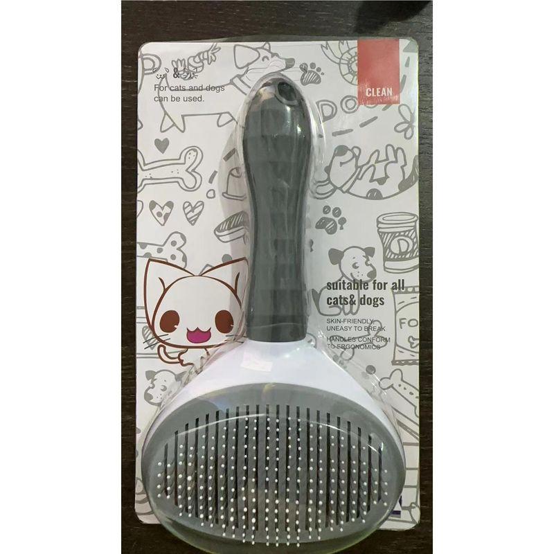 

Кошачья расческа для удаления шерсти, удобный гаджет, расческа-щетка, очиститель кошачьей шерсти, удалитель собачьей шерсти, расческа для длинной шерсти, питомец, все товары Grey-fine needle comb (paper card) pet needle comb