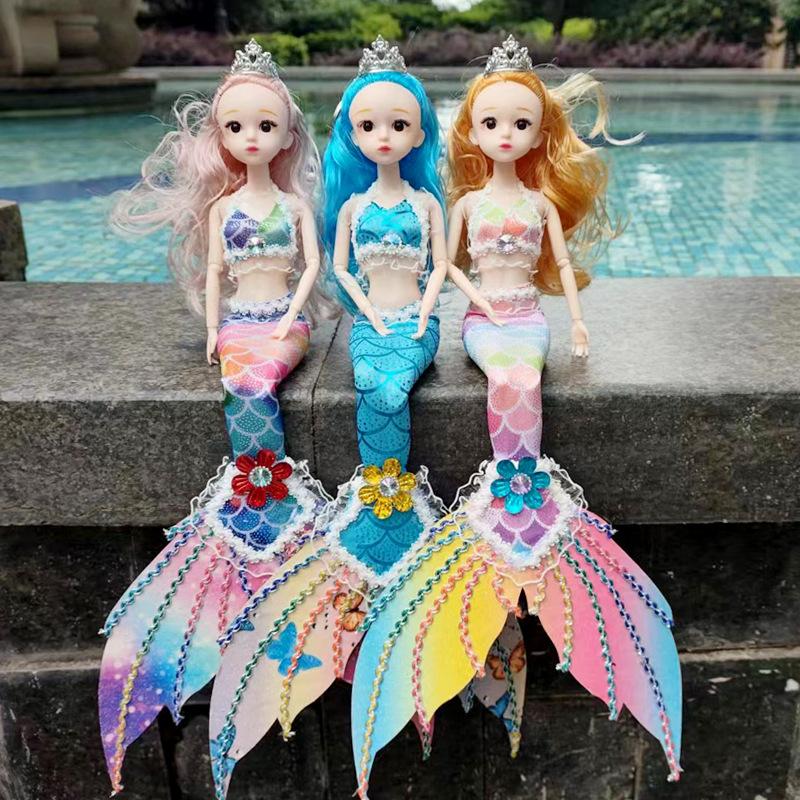 45cm Avtakbar Utklednings Stor Hale Havfrue Dukke Jentedukke Gave Leketøy for Barn