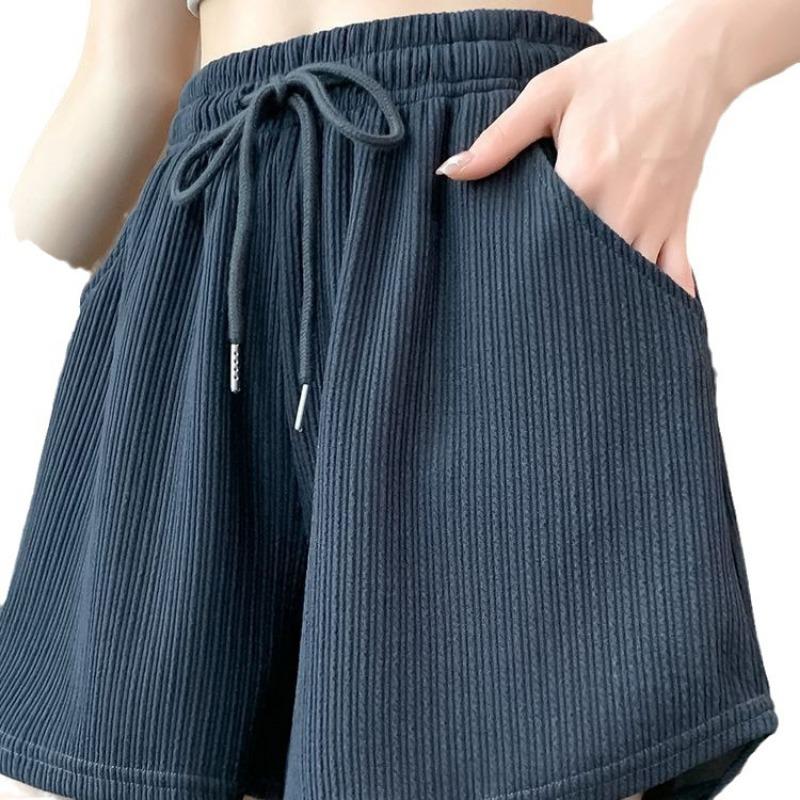 Rosa Sportshorts Damen Sommer Hochtailliert Kleiner Mann Laufen Weites Bein Lässige Hotpants