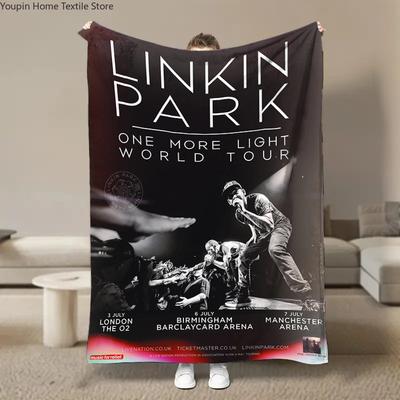 Rock Band L-Linkin Cool P-Park Blanket Soft Fluffy Throw Luxury Blanket Throw Kid Adult Sofa Bed Blanket Cover Travel Throw Gift