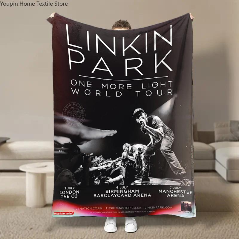 Rock Band L-Linkin Cool P-Park Blanket Soft Fluffy Throw Luxury Blanket Throw Kid Adult Sofa Bed Blanket Cover Travel Throw Gift