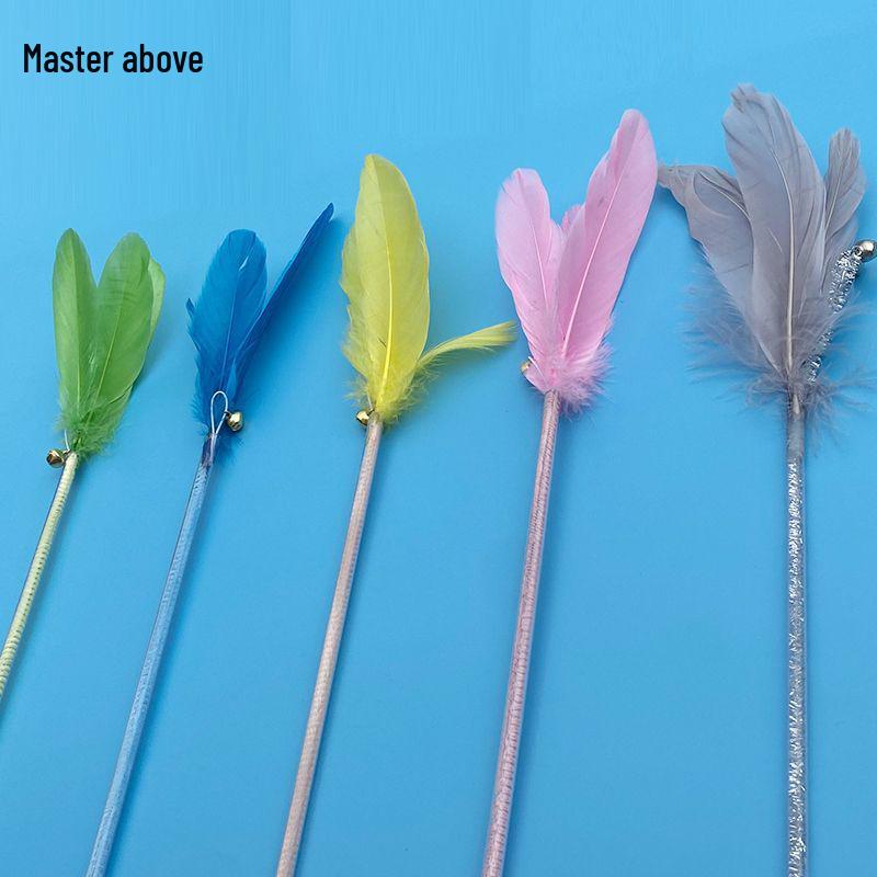 Lange Angel mit bunten Federn - Handgefertigt, langlebig und elastisches Spielzeug im Angelstil