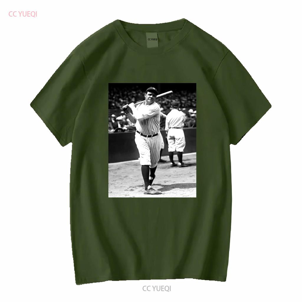 Babe Ruth T Shirt For Fan S 5Xl Vintage Washed Graphic Homme Streetwear Soft Top For Everyday Wear Designer Clothes Breathable