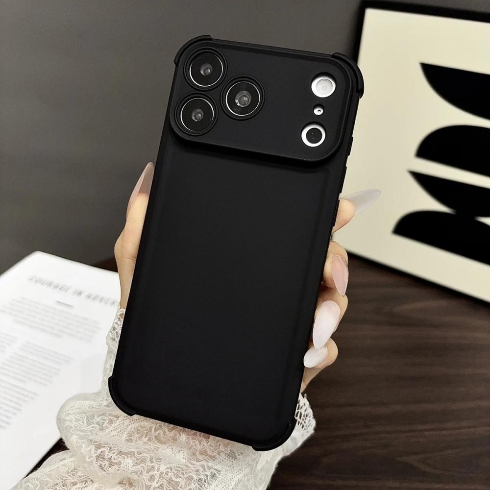 Shockproof Silicone Plain Phone Case For iPhone 17 16 15 14 13 12 11 Pro Max Plus 17 Air 16E 17E Soft Cover