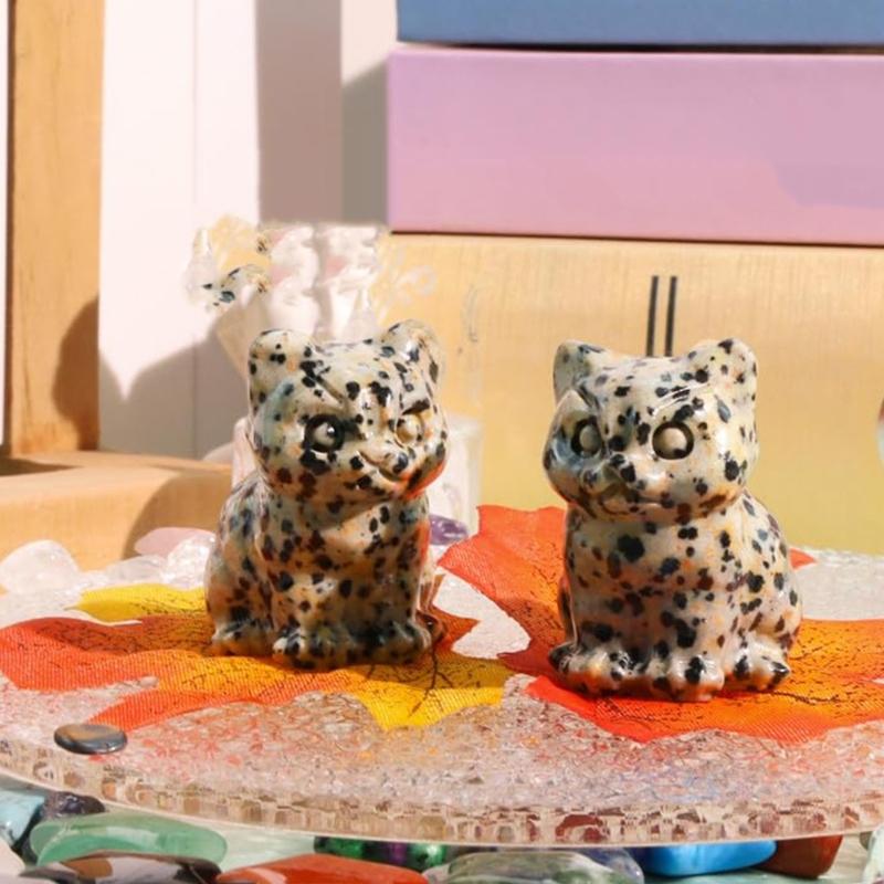 Cats Decors Crystal Cats Figurines Cats Lover Gift Lucky Cats Statue Loss of Cats Sympathy Gift Desktop Decorations