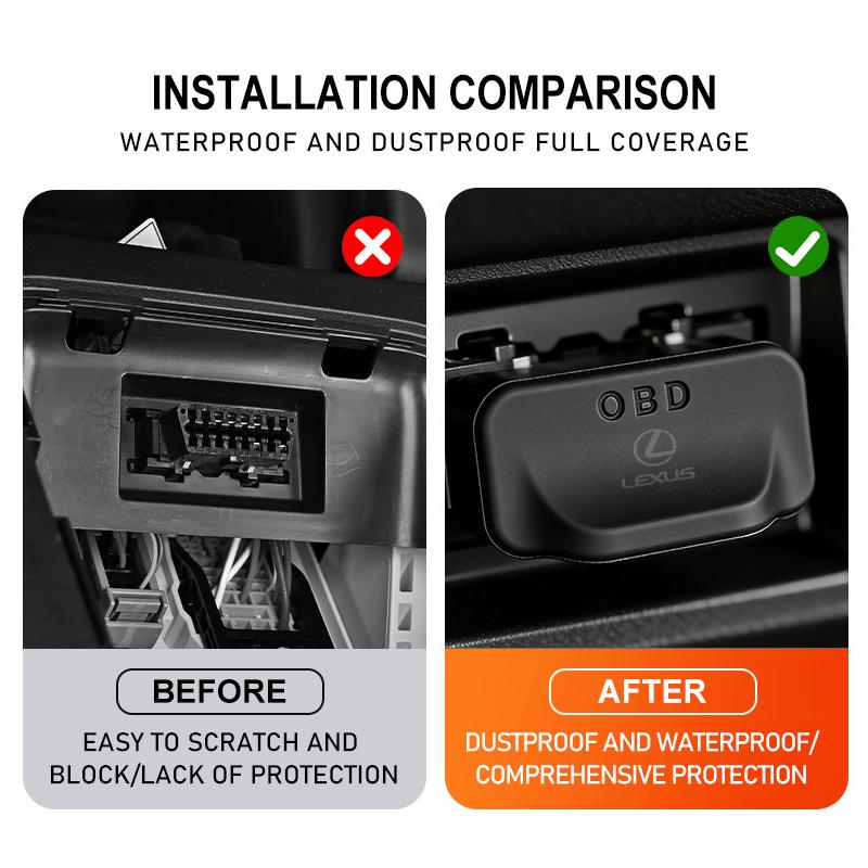 For Lexus Car Silicone OBD Dust Cover Waterproof Protective Cover CT ES GS NX IS250 RX350 IS200 LX570 UX250h CT200h