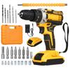 Cordless Drill Driver Kits with 2 Battery 21V Handheld Electric Drill with 38inch Keyless Chuck