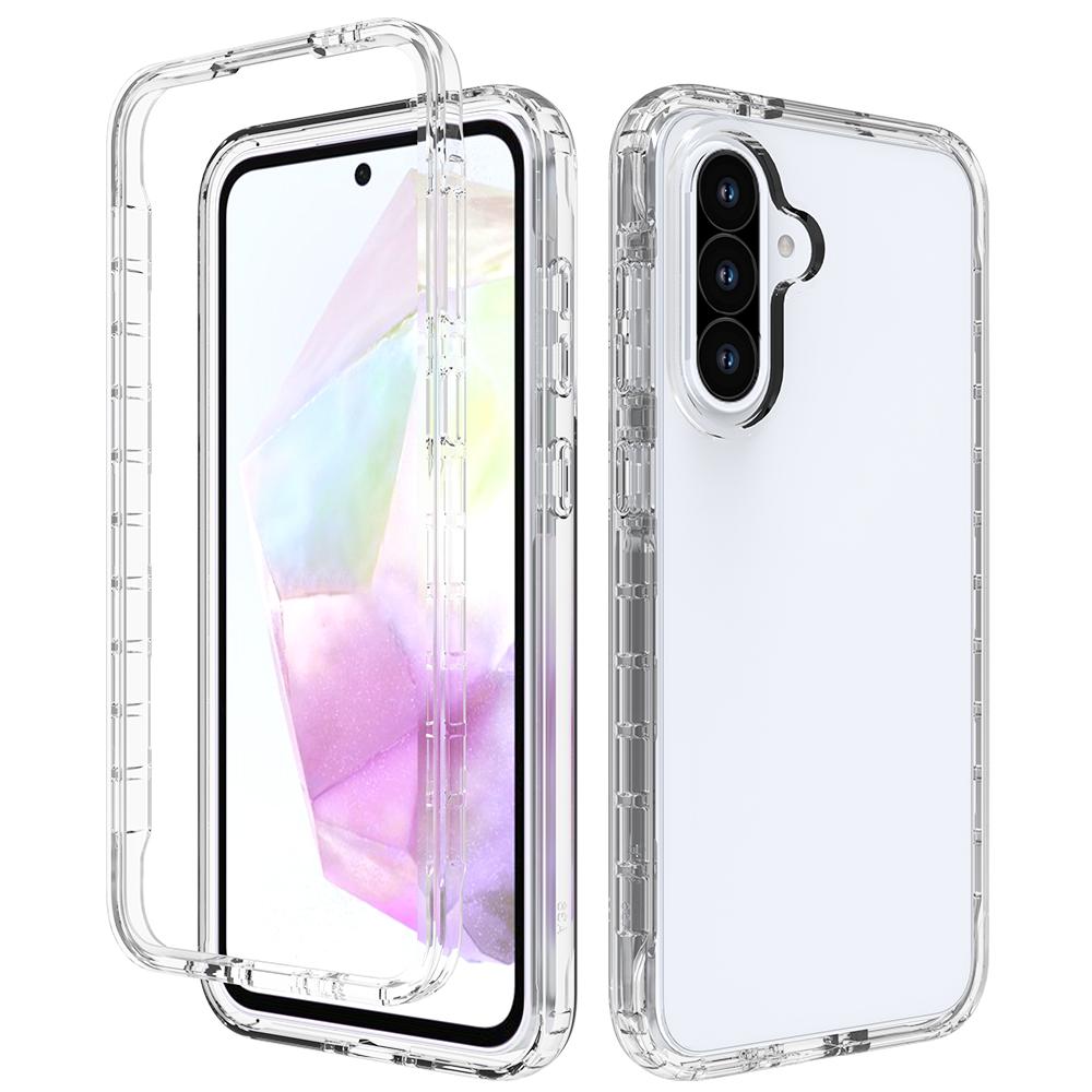 

For Samsung Galaxy A56 5G/A36 5G Case TPU PC 2 in 1 Dropproof Clear Phone Cover Style A