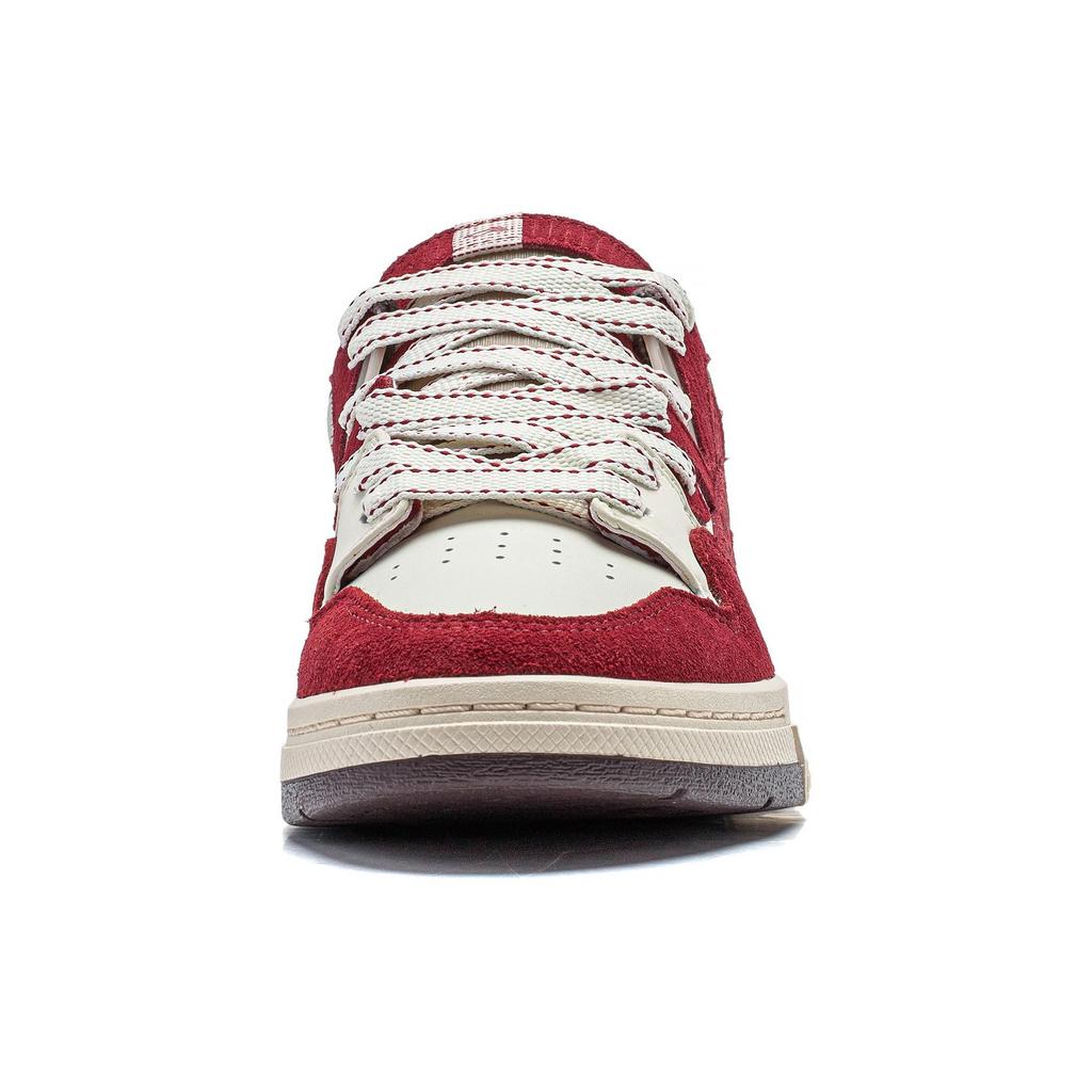 New LINING Wei Wu PRO Skateboard Shoes Women's Low top Cream White/Maroon AECU002-1