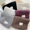 Écharpe femme automne hiver mode couleur unie tricoté écharpe chaude