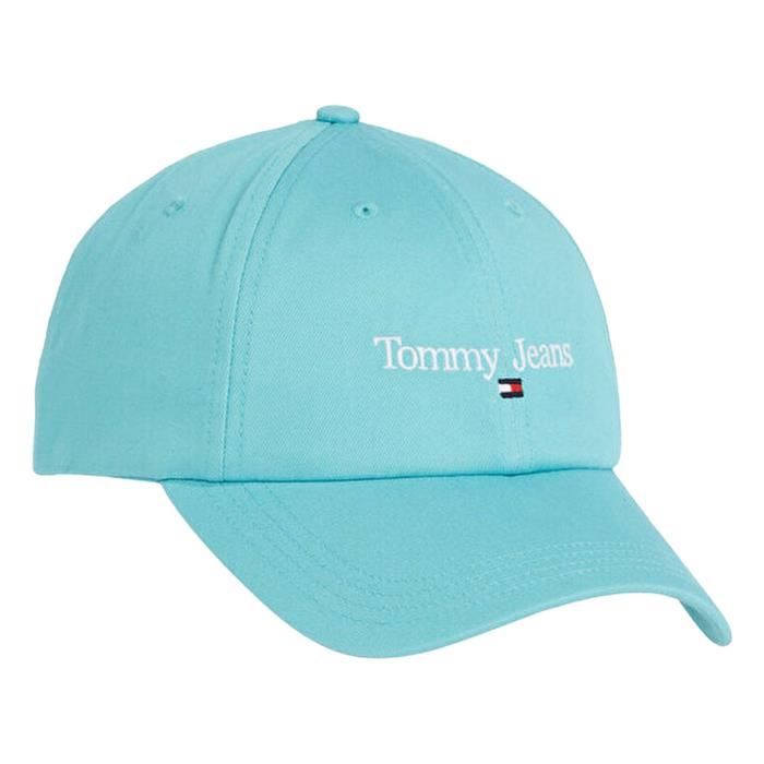 Casquette - TOMMY JEANS - TU - Coton biologique - Bleu Turquoise - Casual