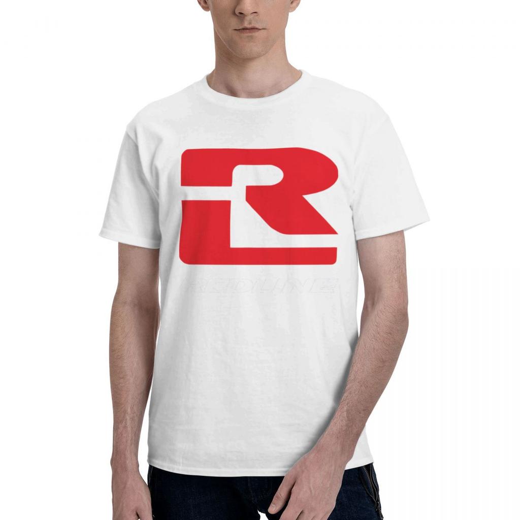 REDLINE 100 Katoen Casual Ademend Comfortabel Shirt Korte Mouw T-shirt T-shirt Mannen