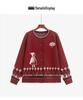 Plus Size Women's Retro Jacquard Sweater Coat, 2025 Winter Loose Knit Cardigan, Style 23538