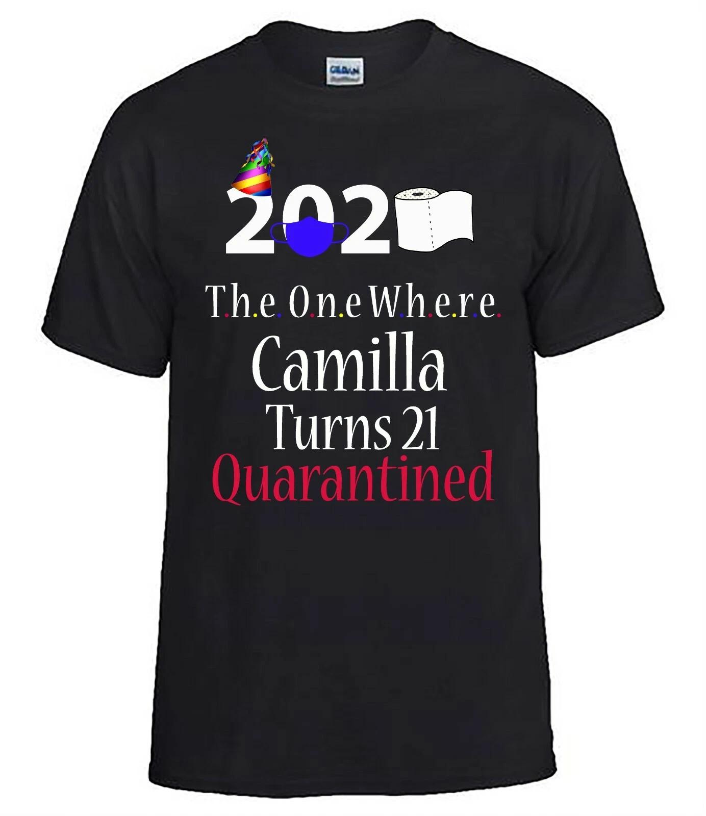 Customised 2020 Toilet Roll Birthday T-Shirt, Quarantined 2020/Isolation 4XL
