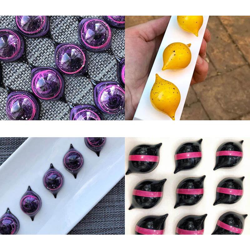 Chocolate Mold Plastic Lollipop Paper Stick Household Kitchen DIY Baking Tool Homemade Candies Rectangle Heart-shaped TMZ