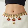 Bell Pendant Tassel Belly Chain Beads Body Chain Waist Seal Ethnic Style Belt  Dress Ornament