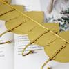 Elegant Gold Leaf Iron Wall Hook For Entryway Bedroom Storage Key Coat Hanger Practical Home Organization Tool