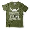 Men's Funny Always Be a Viking T-shirt Birthday Tee Helmber Skull Tee Shirt