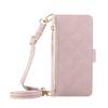 For Google Pixel 9 Pro XL 9 8 7 Pro 9A 8A 7A 6A Wallet Case with Mirror, Wristlet & Crossbody Strap, Zipper Card Holder Cover