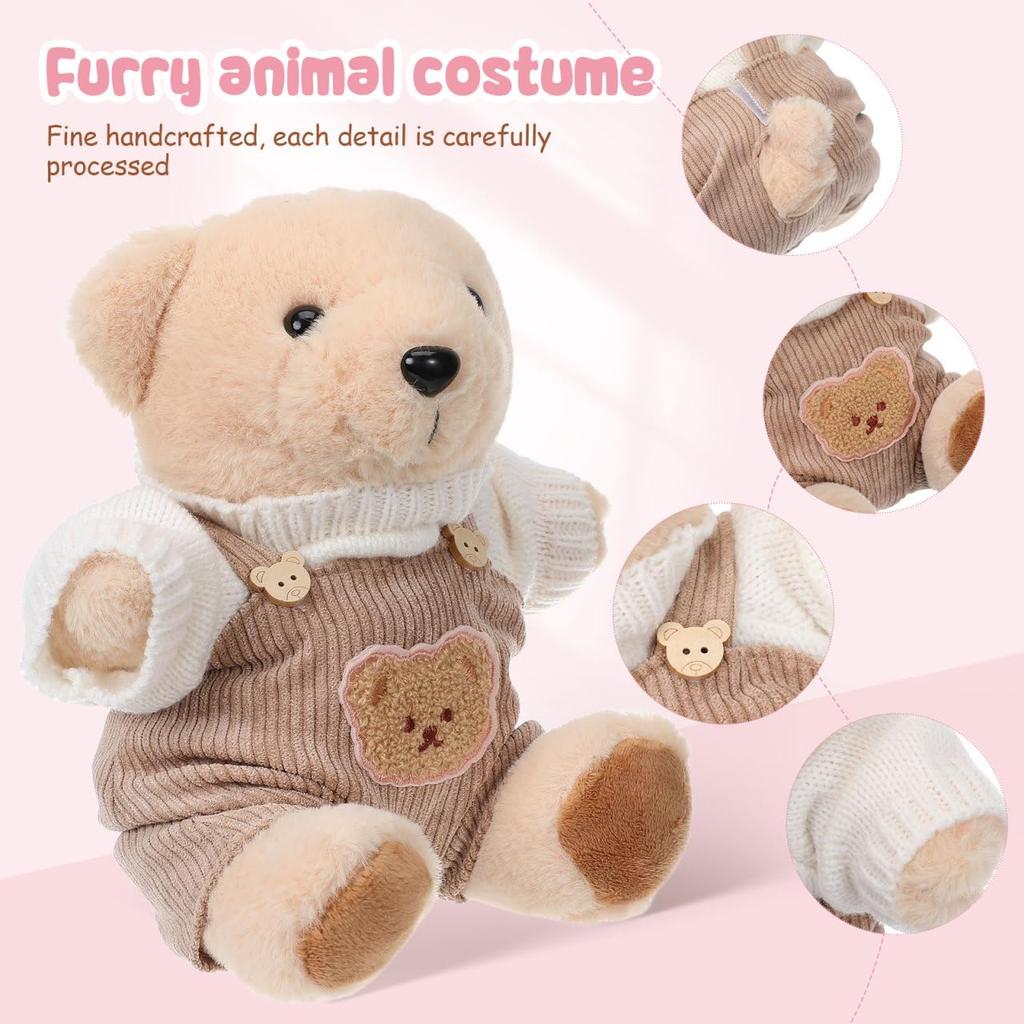 Nolitoy Plush Toy with Clothes, 30cm, Cute, Bright Colors, Lightweight, Soft Fabric, Perfect for Gifts, Decorations, and Playtime