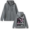 Anime Oosaki Zipper Hoodie Vintage Grunge Black Stones Zip Up Jacket Autumn Winter Men Women Manga Casual Zip Up Sweatshirt