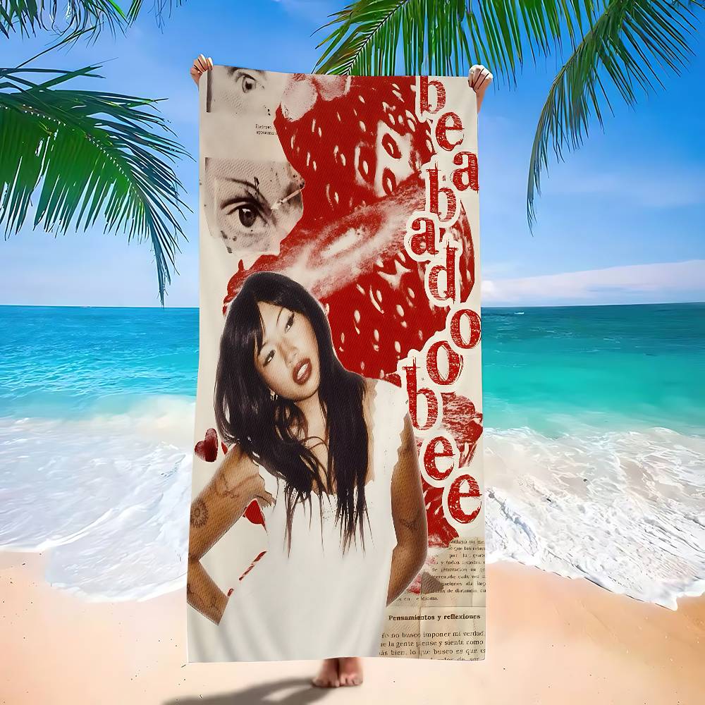 

Beatopia Music Album Posters Beabadoobee Star Microfiber Printed Beach Towel Mountain Climbing Beach Swimming Absorbent Towel W40*H60(CM)